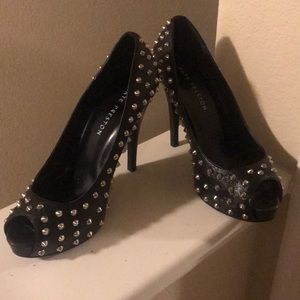 Peep-toe Spiked Heels